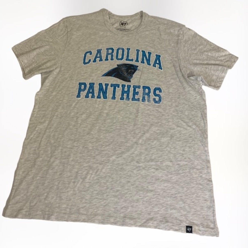 New ‘47 NFL Carolina Panthers Gray T-Shirt  Men's Size XL